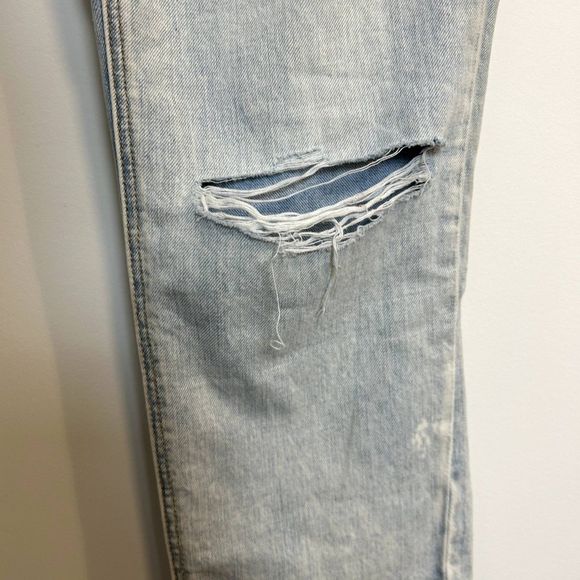 NWOT American Eagle Womens Skinny Jeans 12 Long 100% Cotton Raw Hem Distressed - Picture 6 of 16